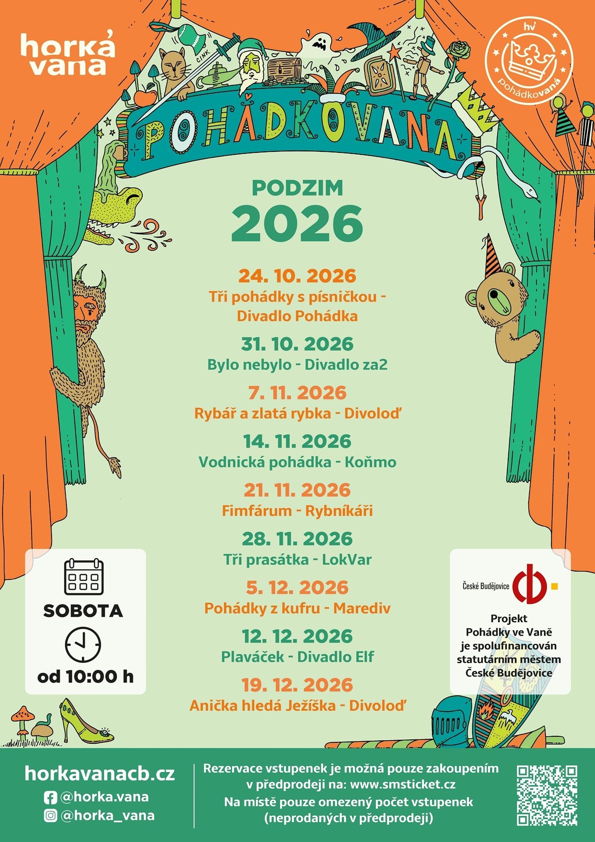 Pohádkovana aneb pohádky pro děti v Horké vaně