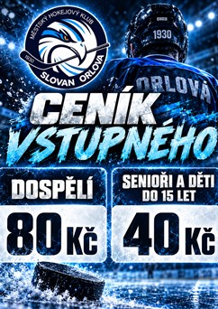 Hokejové utkání MHK SLOVAN ORLOVÁ -HC FRÝDEK MÍSTEK B