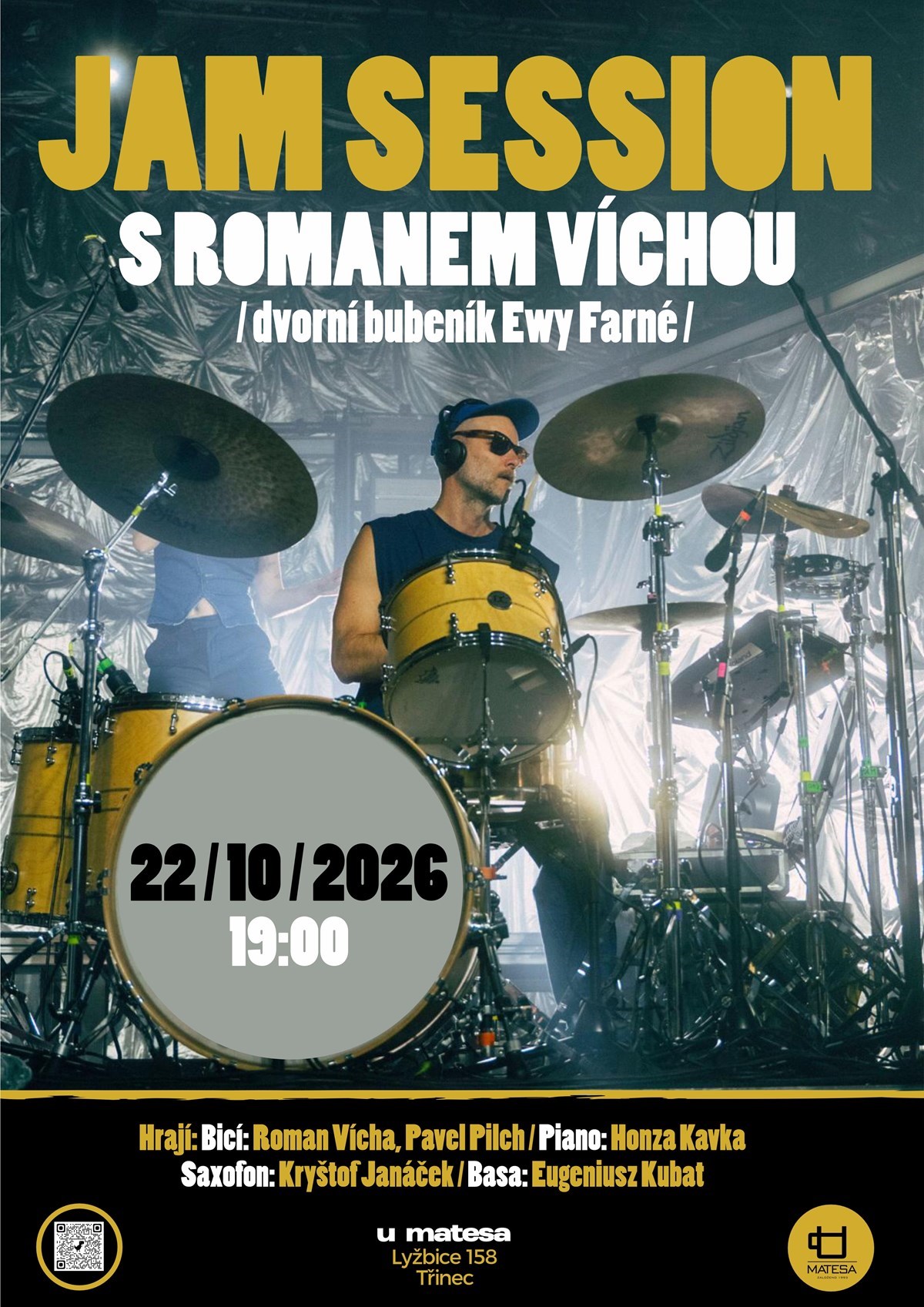 JAM SESSION s Romanem Víchou | JAZZ | LIVE MUSIC | U MATESA