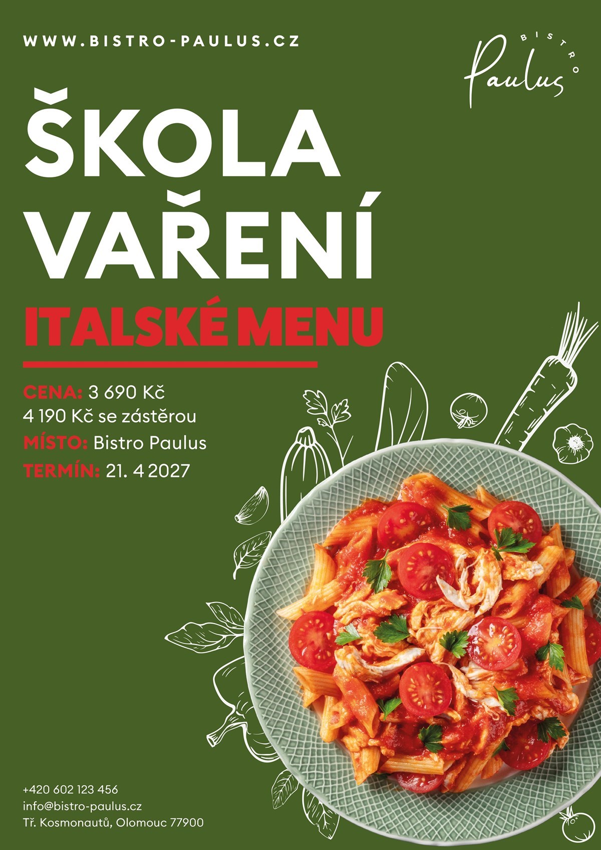Škola vaření s Romanem Paulusem - Italské menu