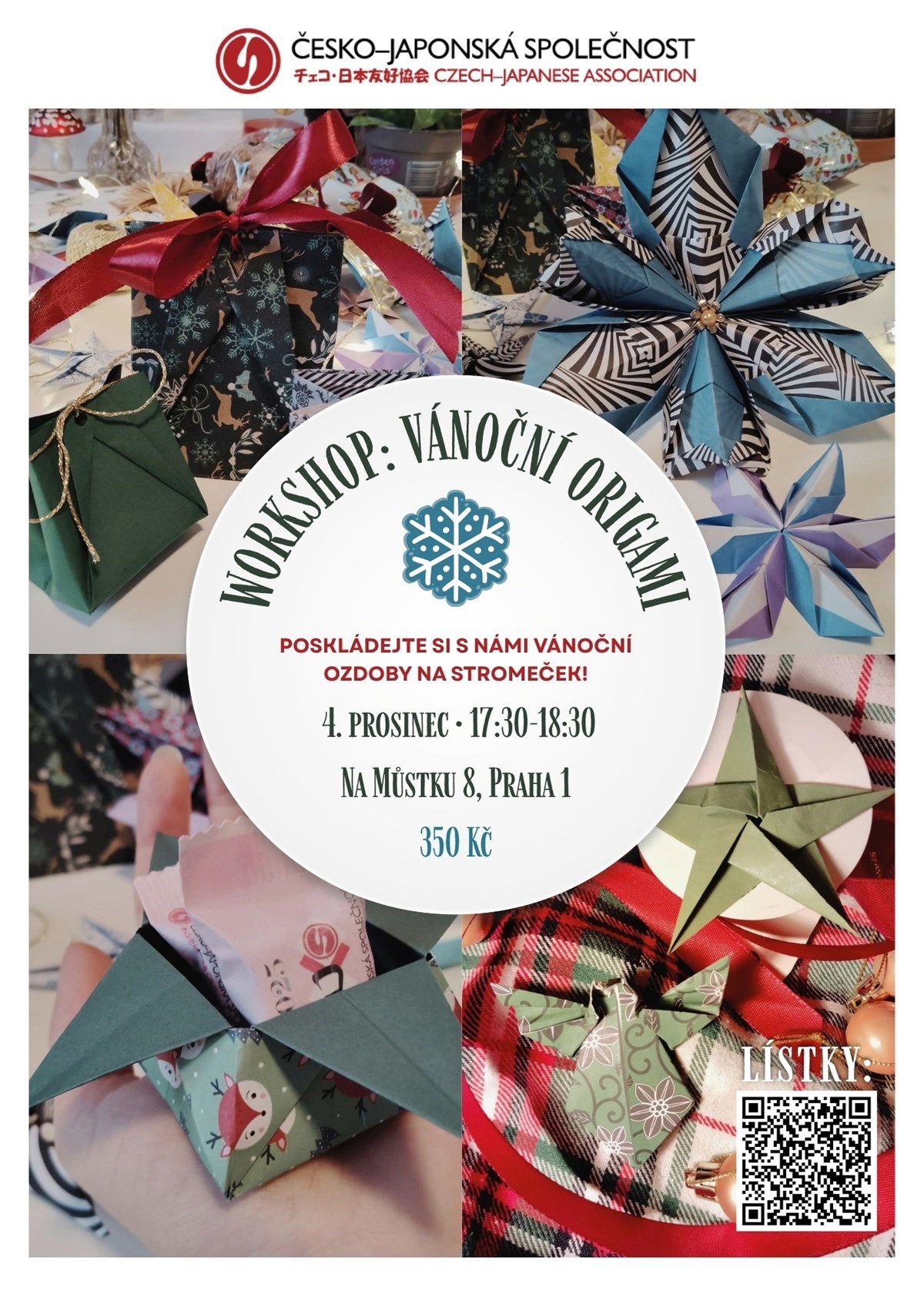 Workshop: vánoční origami