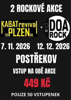Kabát Revival + DOA Rock – zvýhodněná vstupenka