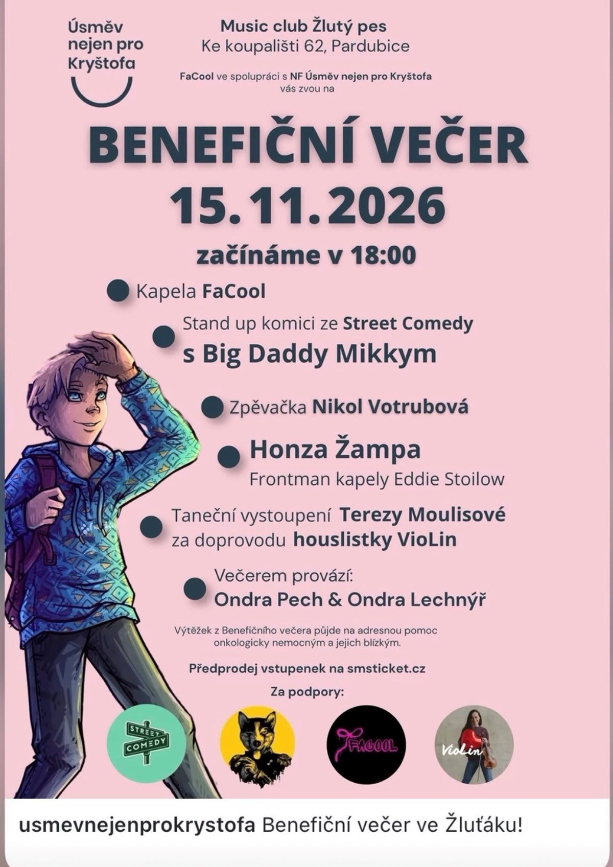 Benefiční večer - Pardubice