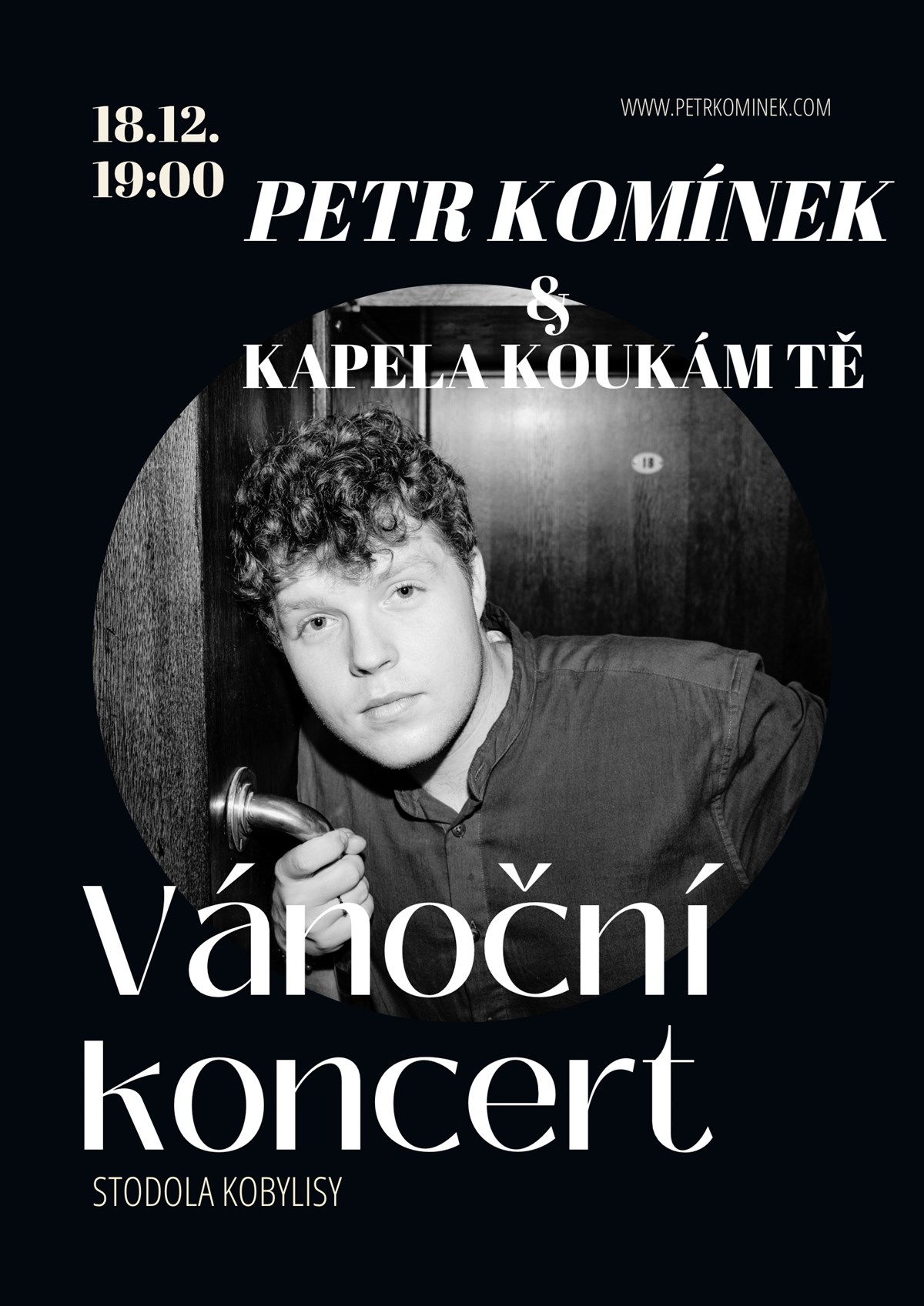 Vánoční koncert Petra Komínka a kapely KOUKÁM TĚ
