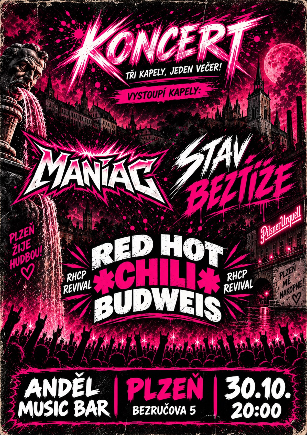 MANIAC @ RED HOT CHILI BUDWEIS (RHCP REVIVAL) @ STAV BEZTÍŽE