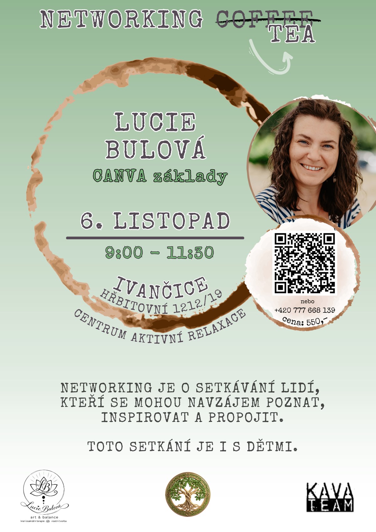 Networking Tea s Lucií Bulovou