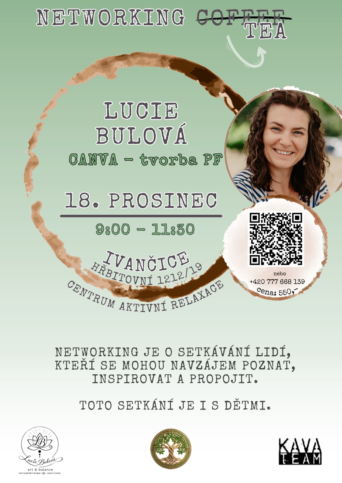 Networking Tea s Lucií Bulovou