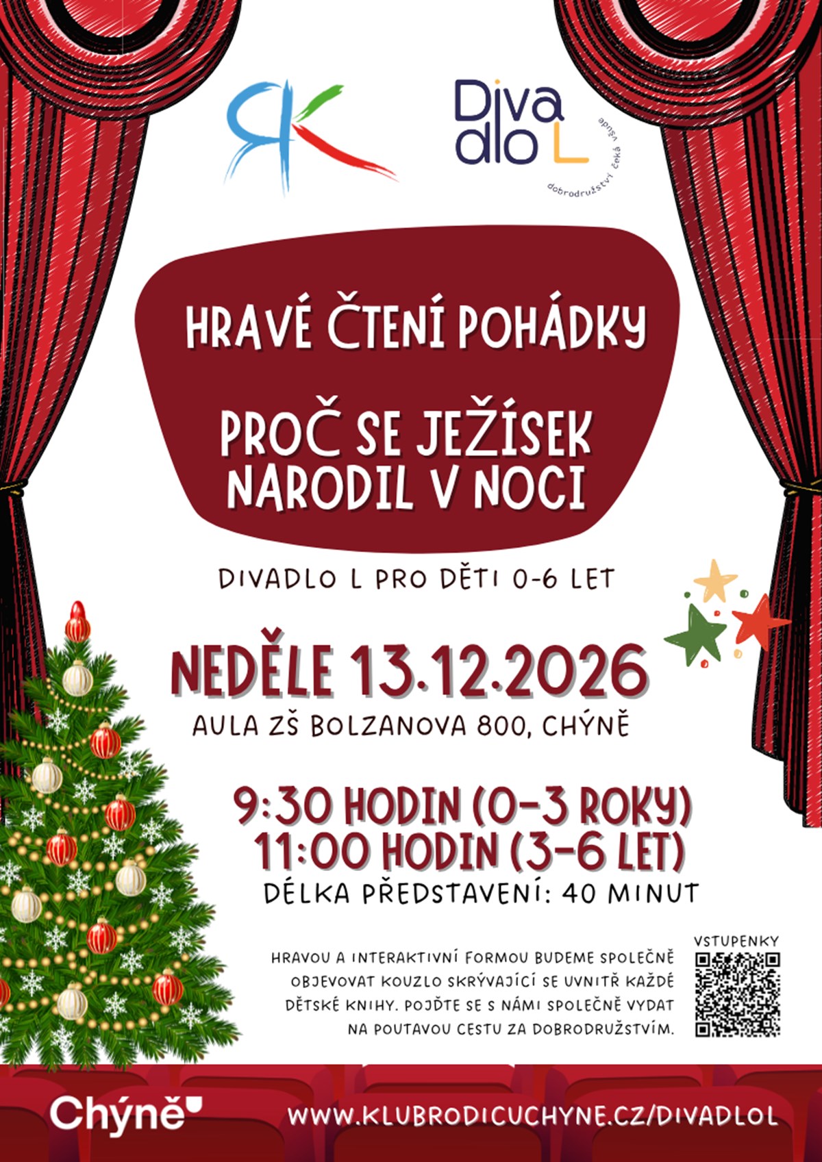 Hravé čtení - Proč se Ježíšek narodil v noci (Divadlo L)