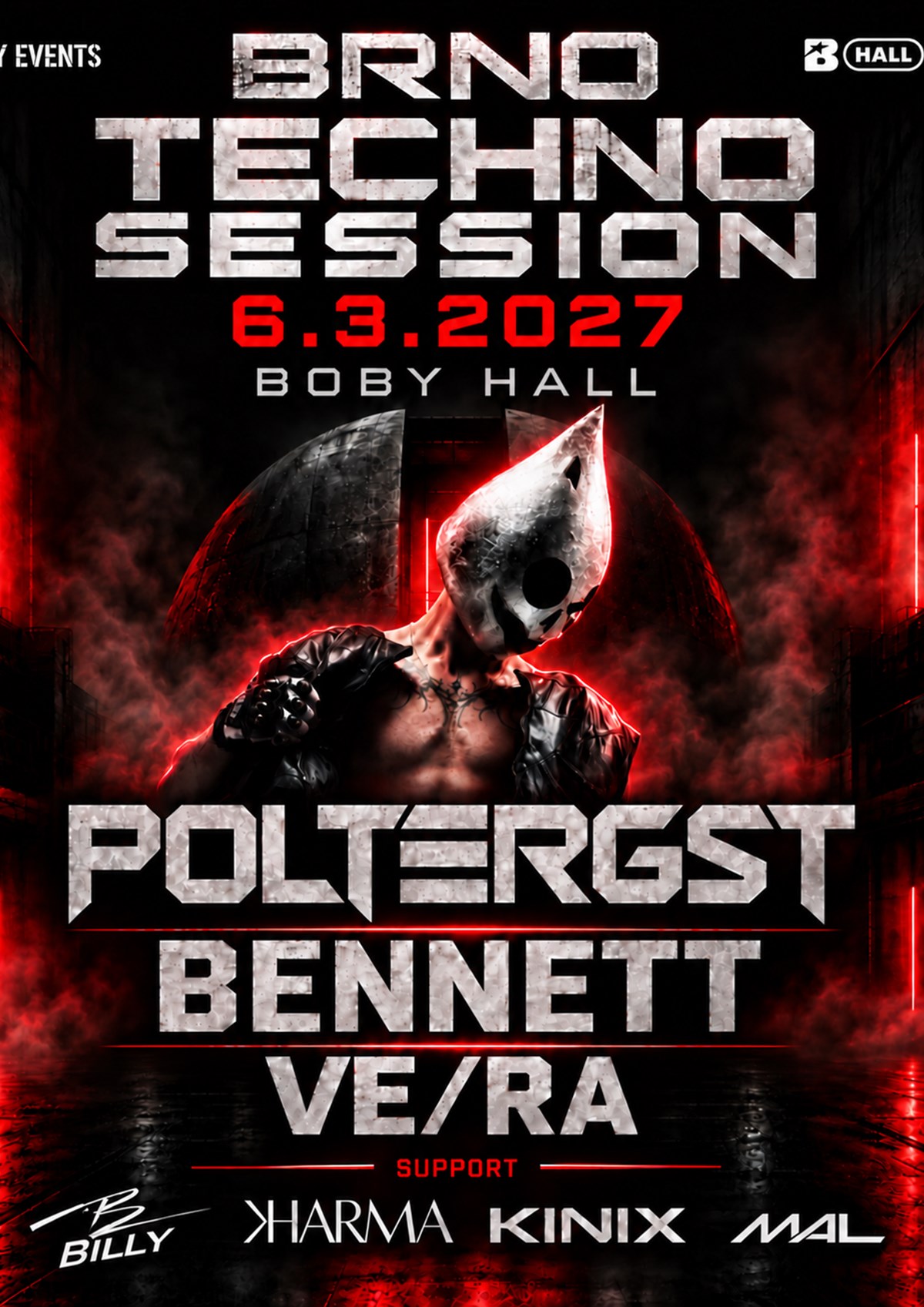 TECHNO SESSION BRNO | POLTERGST, BENNETT, VE/RA & SUPPORT
