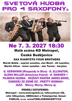 Světová hudba pro 4 saxofony II.