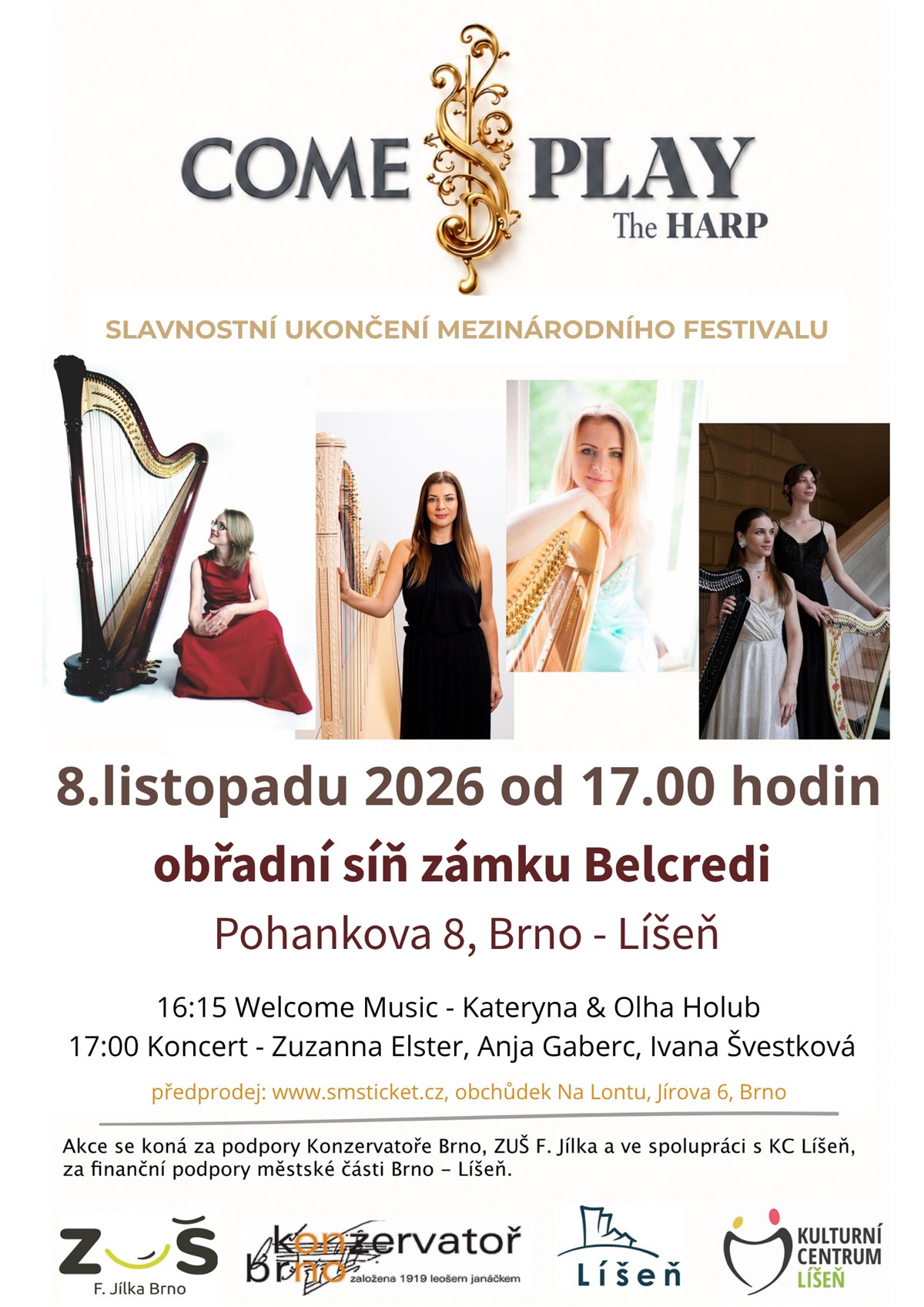 COME & PLAY – The HARP: závěrečný koncert