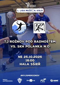 Házená: TJ Rožnov pod Radhoštěm vs SKH Polanka n. O.
