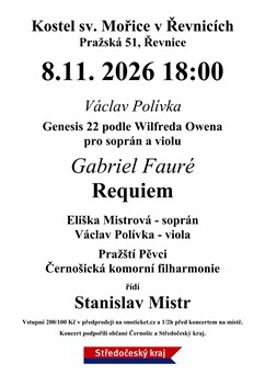 Koncert duchovní hudby v Řevnicích