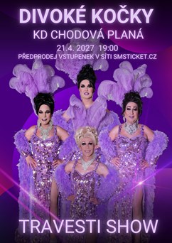 Travesti show Divoké kočky v KD Chodová Planá