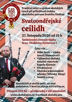 Svatoondřejské ceilidh 2026