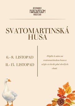 Svatomartinská husa v Národním domě