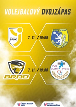 Volejbalový dvojzápas Šelem a Volejbalu Brno
