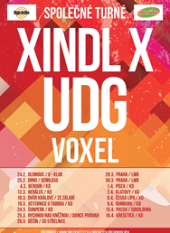 Xindl X, UDG, Voxel - společné turné