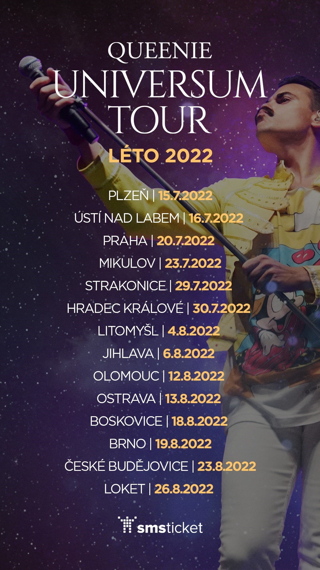 Queenie Universum Tour 2022 Vstupenky