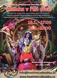 Alenka v říši divů - Představení černého divadla 