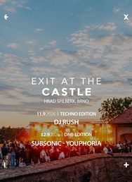EXIT At The Castle | Hrad Špilberk 11. + 12.9.2026