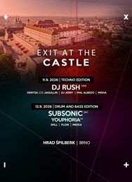 EXIT At The Castle | Hrad Špilberk 11. + 12.9.2026