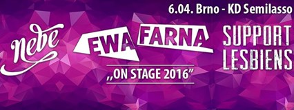 Nebe & Ewa Farna & Support Lesbiens on stage2016