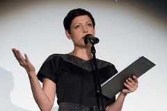 Na stojáka: Marek Daniel, Karel Hynek, Adéla Elbel