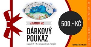 Dárkový poukaz pobyt v Novohradsku