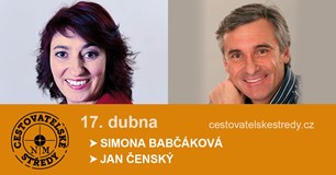 Cestovatelské středy v NM | Simona Babčáková a Jan Čenský