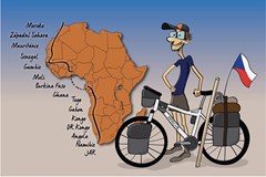 Na kole přes Afriku v Brně