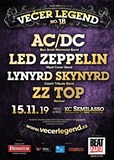 Večer legend No.18 = AC/DC+Zeppelini+Lynyrd Skynyrd+ZZ Top