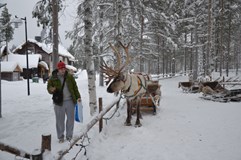 přechod finského jezera Inari