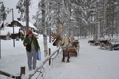 přechod finského jezera Inari