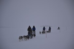 přechod finského jezera Inari