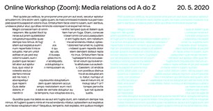 Workshop: Media relations od A do Z