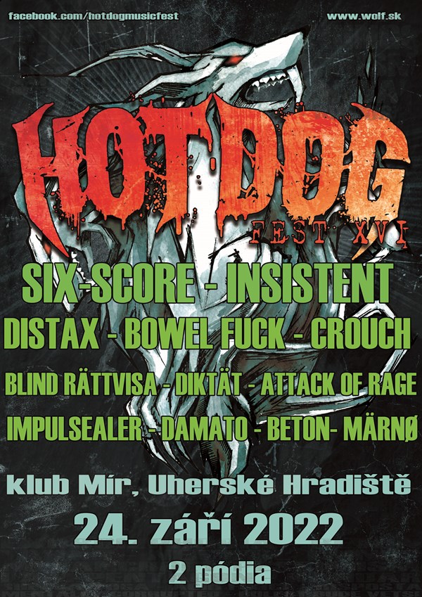 XVI. Hot Dog fest Klub Mír Uherské Hradiště vstupenky