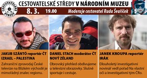 Cestovatelské středy v NM: Szántó, Stach, Kroupa