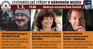 Cestovatelské středy v NM : Kolbaba, Holušová, Šándor