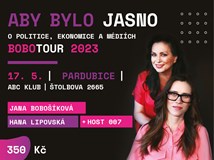 Aby bylo jasno – Bobotour 2023, PARDUBICE