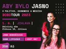 Aby bylo jasno – Bobotour 2023, JIHLAVA