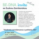 BE-DNA Invite - "Hodnota zaměstnance z pohledu DEI"