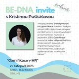 BE-DNA Invite - "Gamifikace v HR"