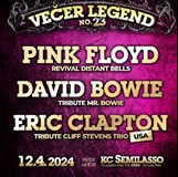 Večer legend 23 - tribute Clapton, Bowie, Pink Floyd