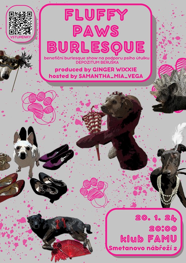 Fluffy Paws Burlesque 2 Klub FAMU Praha vstupenky
