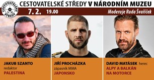Cestovatelské středy v NM: Szántó, Procházka, Matásek