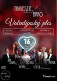 Valentýnský ples Travestie Cabaret Brno