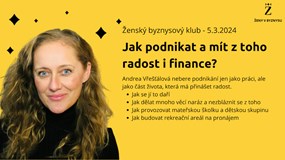 Jak podnikat a mít z toho radost i finance?