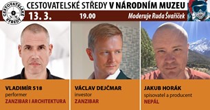 Cestovatelské středy v NM: Vladimir 518, Dejčmar, Horák