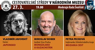 Cestovatelské středy v NM: Javorský, Bobek, Pecková
